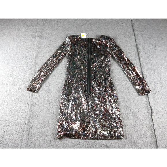 Badgley Mischka  x Mark James Small Cocktail Sequin Mini Pixie Dress Lined - Picture 4 of 9